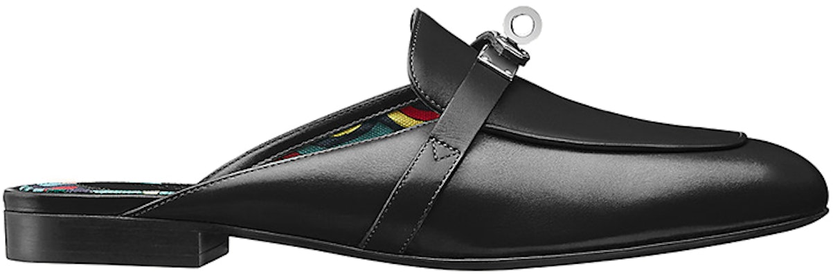 (Women) HERMES Oz Mule Black 'Faubourg Rainbow' H191086Z-02 Order (Women) HERMES Oz Mule Black 'Faubourg Rainbow' H191086Z-02