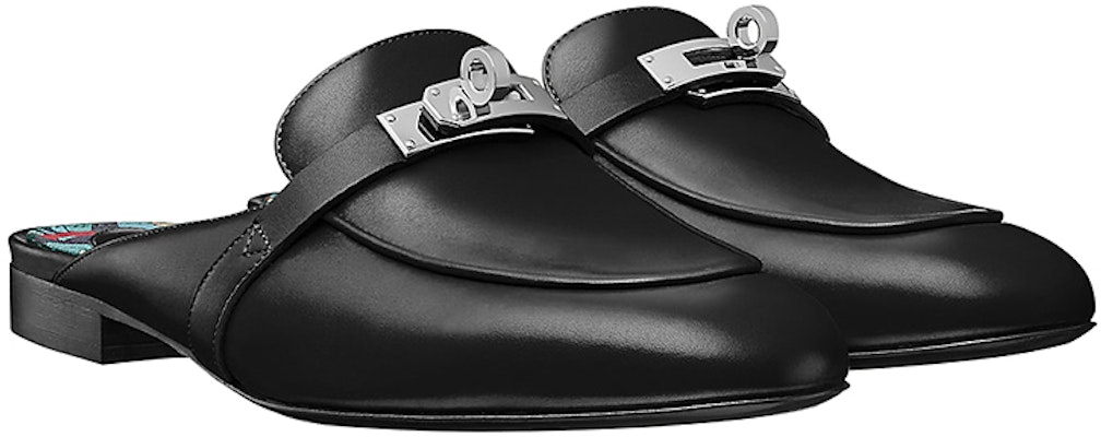 (Women) HERMES Oz Mule Black 'Faubourg Rainbow' H191086Z-02 Lookbook (Women) HERMES Oz Mule Black 'Faubourg Rainbow' H191086Z-02