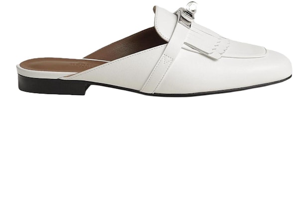(W) Sandal Kulit Putih HERMES Oz Mule H241068Z-90 Order (W) Sandal Kulit Putih HERMES Oz Mule H241068Z-90