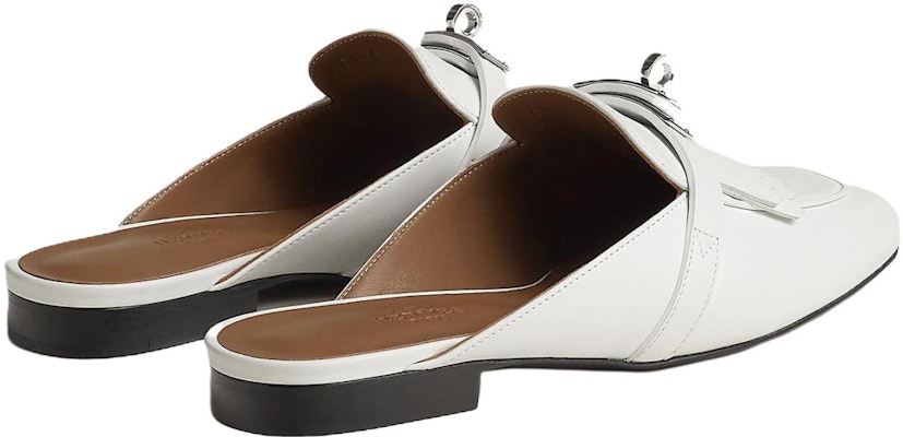 (W) Sandal Kulit Putih HERMES Oz Mule H241068Z-90 Lookbook (W) Sandal Kulit Putih HERMES Oz Mule H241068Z-90