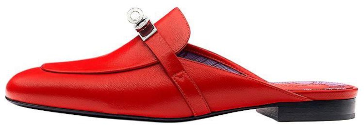 (W) HERMES Oz Mules ‘Kulit Kambing Merah’ H221082Z-8K Buy (W) HERMES Oz Mules ‘Kulit Kambing Merah’ H221082Z-8K