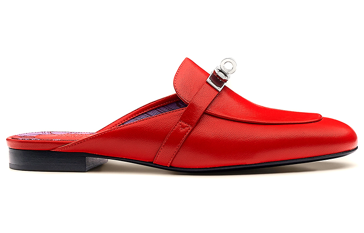 Order (W) 爱马仕红色山羊皮Oz穆勒鞋 H221082Z-8K