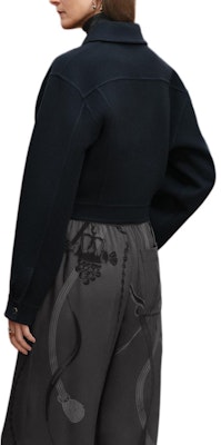 (Women) HERMES Palladium-Plated Metal Snap Jacket for Women Navy Blue Black. H5H0122DB5H Lookbook (Women) HERMES Palladium-Plated Metal Snap Jacket for Women Navy Blue Black. H5H0122DB5H