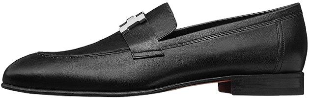 (Women) HERMES Paris 'Black Goat Leather Loafer' H172368Z-A02 (Women) HERMES Paris 'Black Goat Leather Loafer' H172368Z-A02