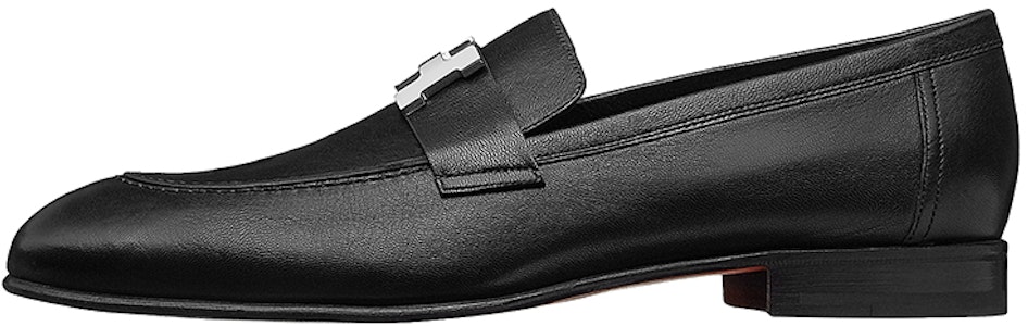 Hermes 愛馬仕 Paris 羊皮 時尚樂福平底樂福鞋 黑 Buy Hermes 愛馬仕 Paris 羊皮 時尚樂福平底樂福鞋 黑