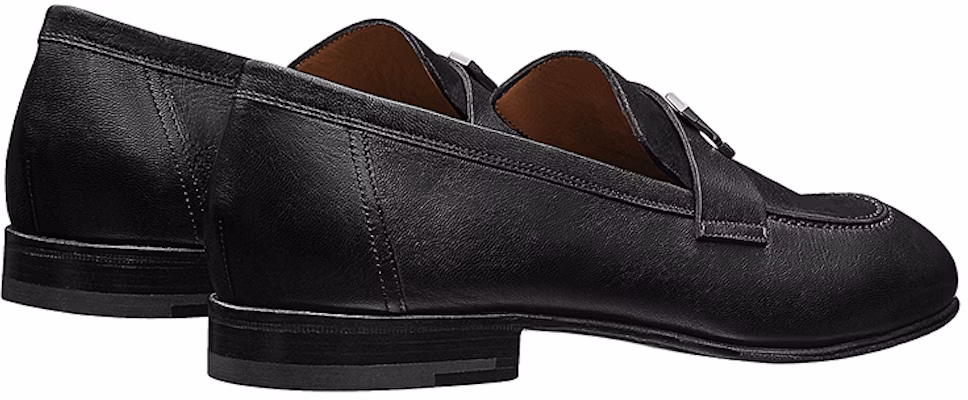 (Women) HERMES Paris 'Black Goat Leather Loafer' H172368Z-A02 Shop (Women) HERMES Paris 'Black Goat Leather Loafer' H172368Z-A02