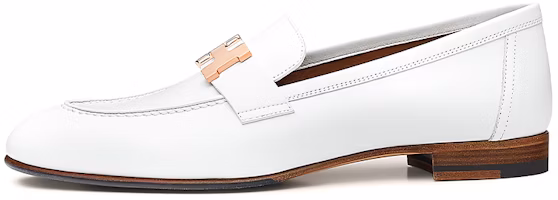 (Women) HERMES Paris 'Simple White Loafer' H211230Z-V90 (Women) HERMES Paris 'Simple White Loafer' H211230Z-V90