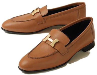 (W) HERMES Paris Kasut Kulit Loafer 'Coklat' H182182Z-A3 Lookbook (W) HERMES Paris Kasut Kulit Loafer 'Coklat' H182182Z-A3