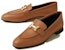(W) HERMES Paris Kasut Kulit Loafer 'Coklat' H182182Z-A3