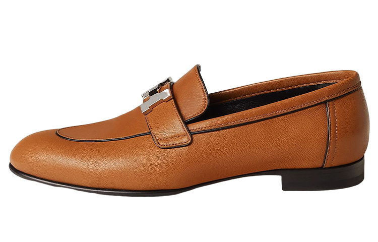 (Women) HERMES Paris Leather Low-Top Slip-On 'Brown' H231047Z-A3