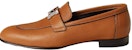 (W) HERMES Paris Kulit Slip-On Tapak Rendah 'Coklat' H231047Z-A3