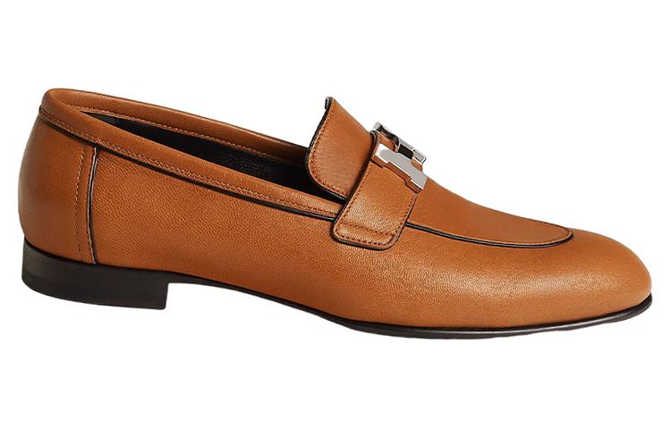 Order (W) HERMES París Zapatillas Bajas de Piel 'Marrón' H231047Z-A3