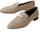 (W) Kasut Rata Kulit Slip-On HERMES Paris 'Beige' Kasual H172108Z-B3