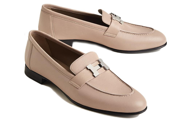 Lookbook (W) HERMES Paris Loafer 'Beige' Kasut Lelaki Beige H172108Z-59