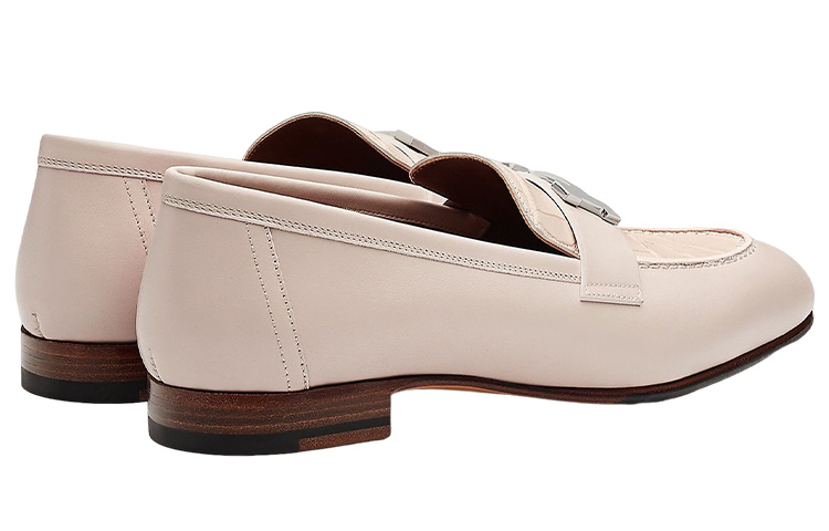 Purchase (W) HERMES Paris Loafer ''Beige Krokodil'' H221220Z-P6