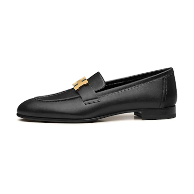 (W) HERMES Paris Loafer 'Black Goat Skin'