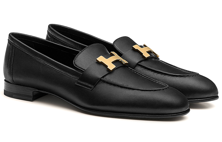 Lookbook (W) HERMES Paris Loafer 'Kulit Kambing Hitam' H182182Z-04