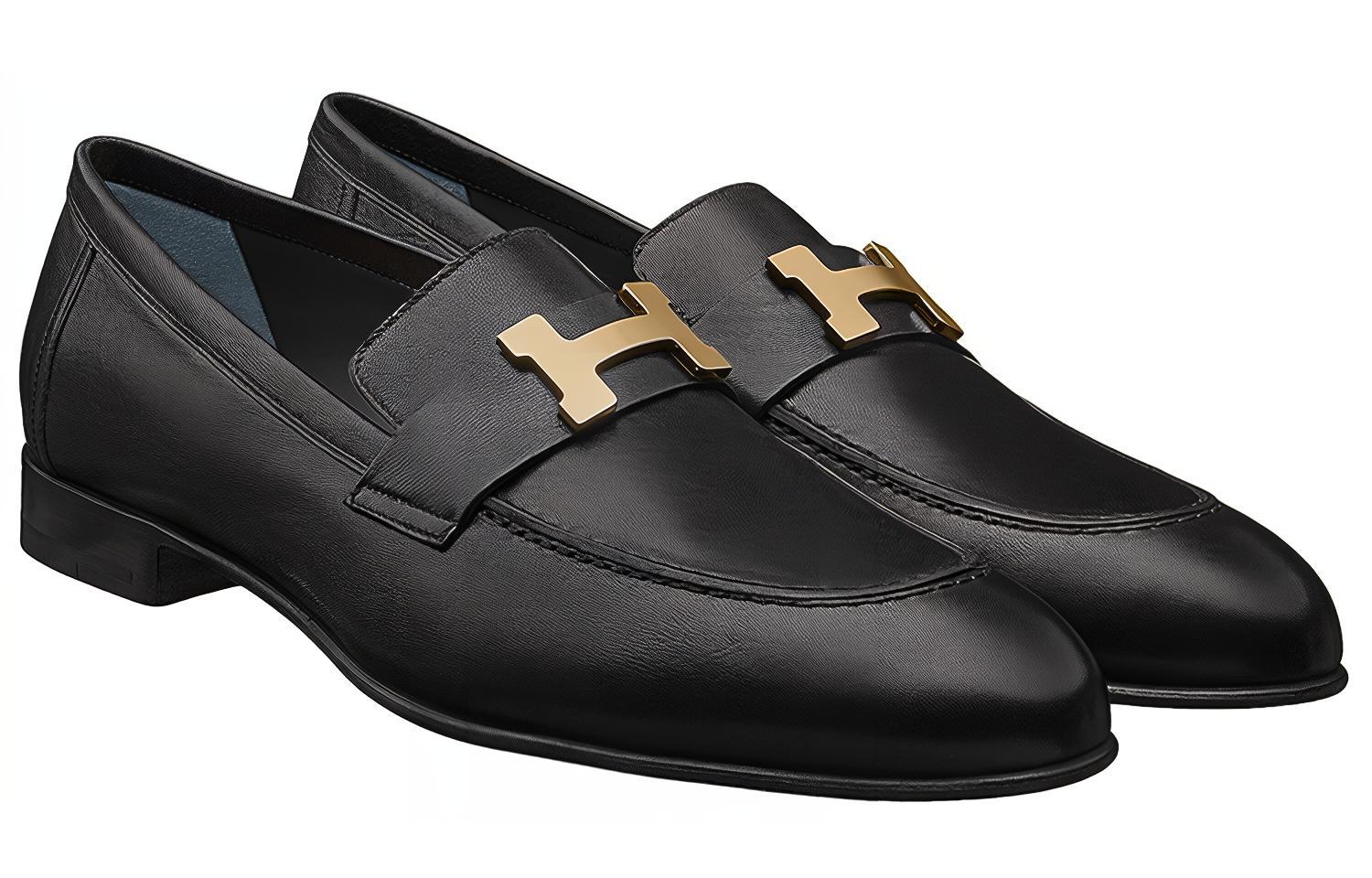 Lookbook (W) HERMES Paris Loafer ''Zwart Goud'' H192435Z-AN0