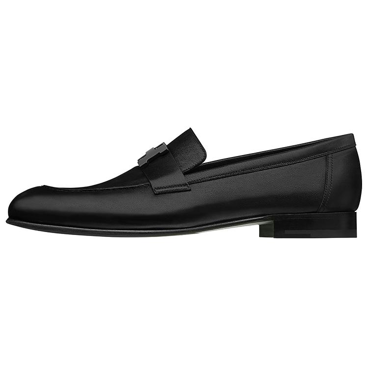 (Women) HERMES Paris Loafer 'Black Silver' H191306Z-A02