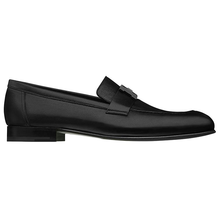 Order (W) HERMES Paris Loafer ''Schwarz Silber'' H191306Z-A02