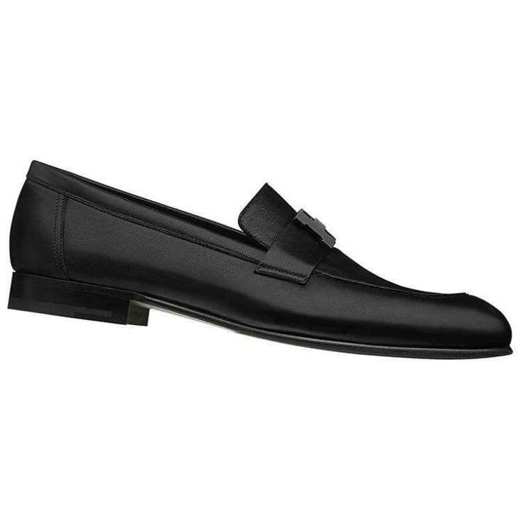 Lookbook (W) HERMES Paris Loafer ''Schwarz Silber'' H191306Z-A02