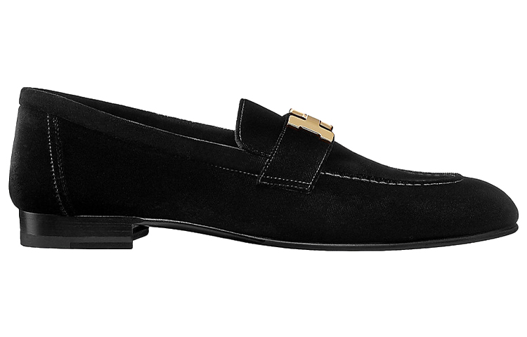 Order (W) HERMES Paris Loafer ''Zwart Fluweel'' H192170Z-02