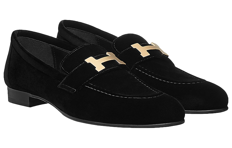 Lookbook (W) HERMES Paris Kasut Loafer 'Baldu Hitam' H192170Z-02