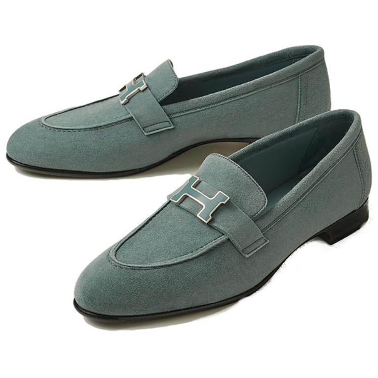 Lookbook (W) HERMES Paris Mocassino ''Blue Velvet'' H232187Z-GT