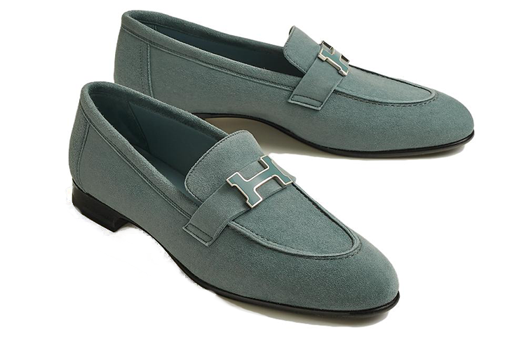 Shop (W) HERMES Paris Mocassino ''Blue Velvet'' H232187Z-GT