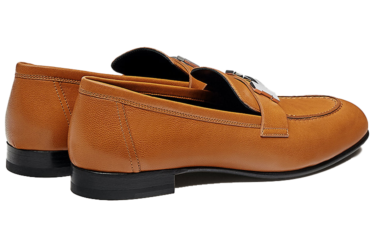 Shop (W) Mocasín HERMÈS Paris 'Beige con Detalles Dorados' H172108Z-B8