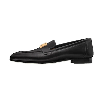 (W) HERMES Paris Loafer 'Gold Buckle Yellow Brass'