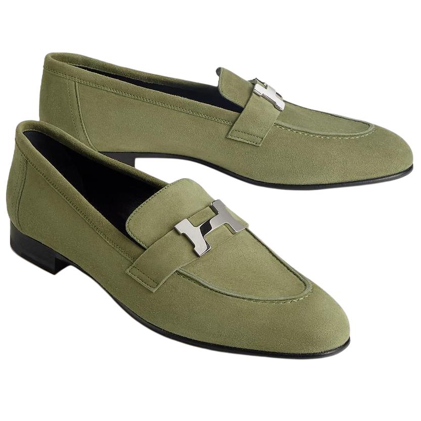 Lookbook (W) 爱马仕 巴黎 绿色豆豆鞋 H172109Z-6M