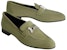 (W) HERMES Paris Kasut Loafer 'Hijau' H172109Z-6M