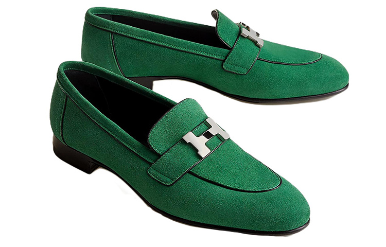 Lookbook (W) (女性用) エルメス パリ ローファー 'グリーン' H222067Z-I0 H222067Z-I0