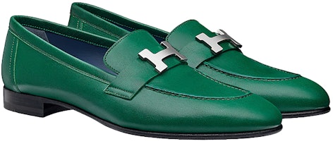 (W) 爱马仕巴黎绿山羊皮乐福鞋 H172108Z-6Y Shop (W) 爱马仕巴黎绿山羊皮乐福鞋 H172108Z-6Y