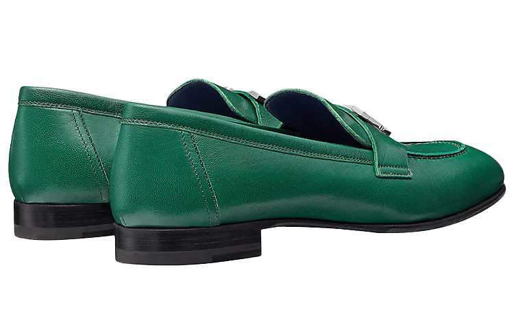 Purchase (W) HERMES Paris Loafer Kulit Kambing Hijau H172108Z-6Y