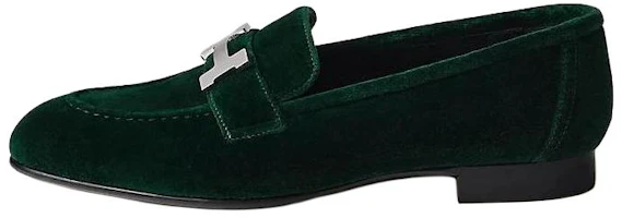 (Women) HERMES Paris Loafer 'Green Velvet' H232135Z-VF (Women) HERMES Paris Loafer 'Green Velvet' H232135Z-VF