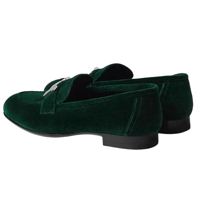 Lookbook (W) HERMES Paris Loafer ''Groen Fluweel'' H232135Z-VF