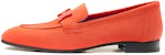 (W) HERMES Paris Loafer 'Icy Pink' Kasut Loafer Wanita Warna Merah Jambu Mewah H221065Z-3L