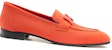 (W) HERMES Paris Loafer 'Icy Pink' Kasut Loafer Wanita Warna Merah Jambu Mewah H221065Z-3L