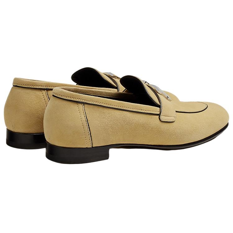 Shop (W) HERMES Paris Loafer ''Khaki'' Herrenschuhe H222067Z-B6