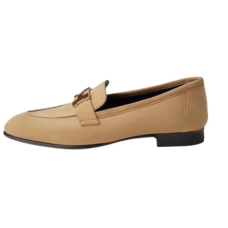 (Women) HERMES Paris Loafer 'Light Brown' H241240Z-VD