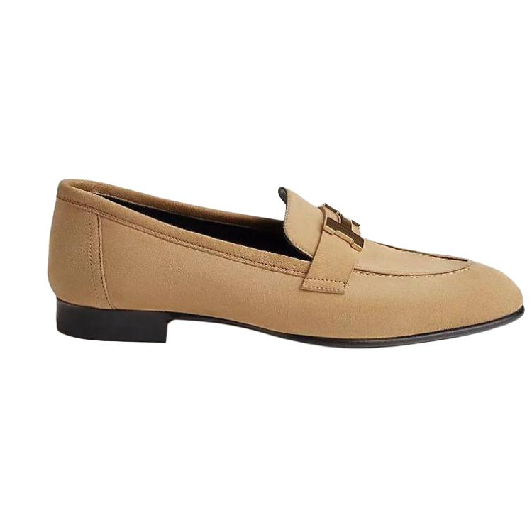 Order (W) HERMES Paris Loafer ''Hellbraun'' Herrenschuhe H241240Z-VD