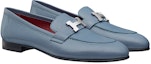 Lookbook (W) HERMES Paris Loafer 'Mist Blue' Kasut Lelaki Biru Mewah H172108Z-E1