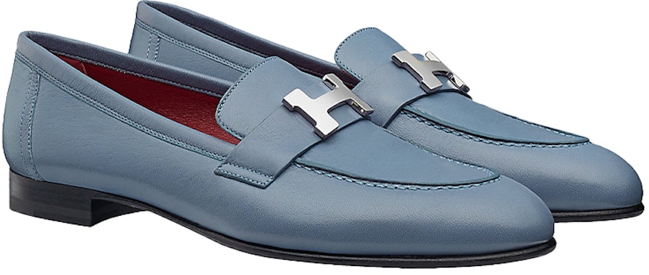 (W) HERMES Paris Loafer 'Mist Blue' Kasut Lelaki Biru Mewah H172108Z-E1 Lookbook (W) HERMES Paris Loafer 'Mist Blue' Kasut Lelaki Biru Mewah H172108Z-E1