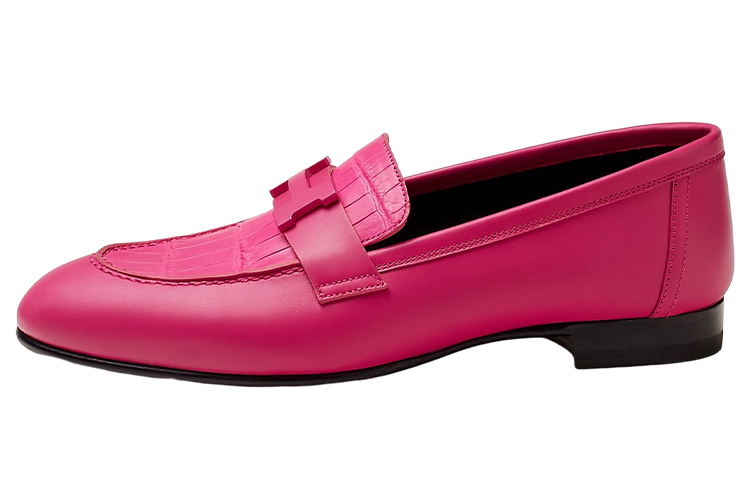 (Women) HERMES Paris Loafer 'Pink Crocodile' H222255Z-57