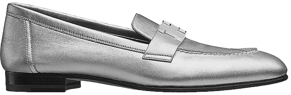 (Women) HERMES Paris Loafer 'Silver' H182148Z-52 Order (Women) HERMES Paris Loafer 'Silver' H182148Z-52