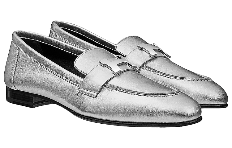 Lookbook (W) HERMES París Loafer 'Plata' H182148Z-52