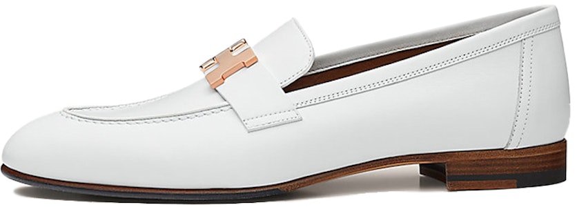 (W) 爱马仕 巴黎白色乐福鞋 H211230Z-90 Buy (W) 爱马仕 巴黎白色乐福鞋 H211230Z-90