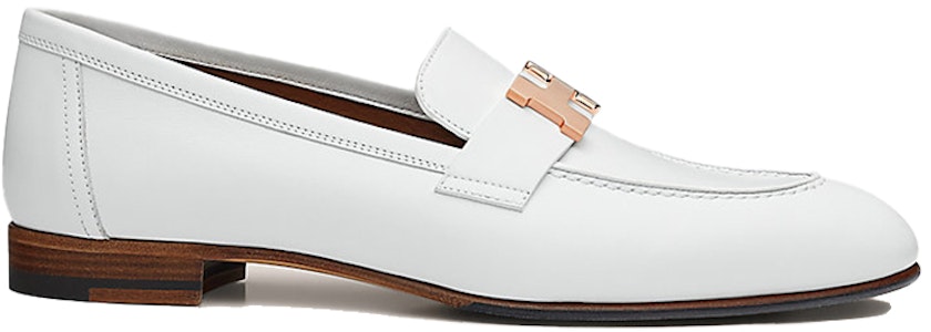 (W) 爱马仕 巴黎白色乐福鞋 H211230Z-90 Order (W) 爱马仕 巴黎白色乐福鞋 H211230Z-90